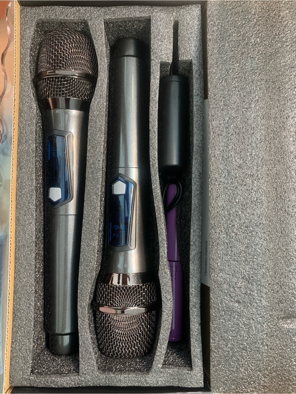 Wireless Handheld Microphone Set - Metallic Gray